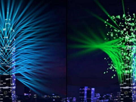 2017 New Year’s Eve fireworks spectacle simulation